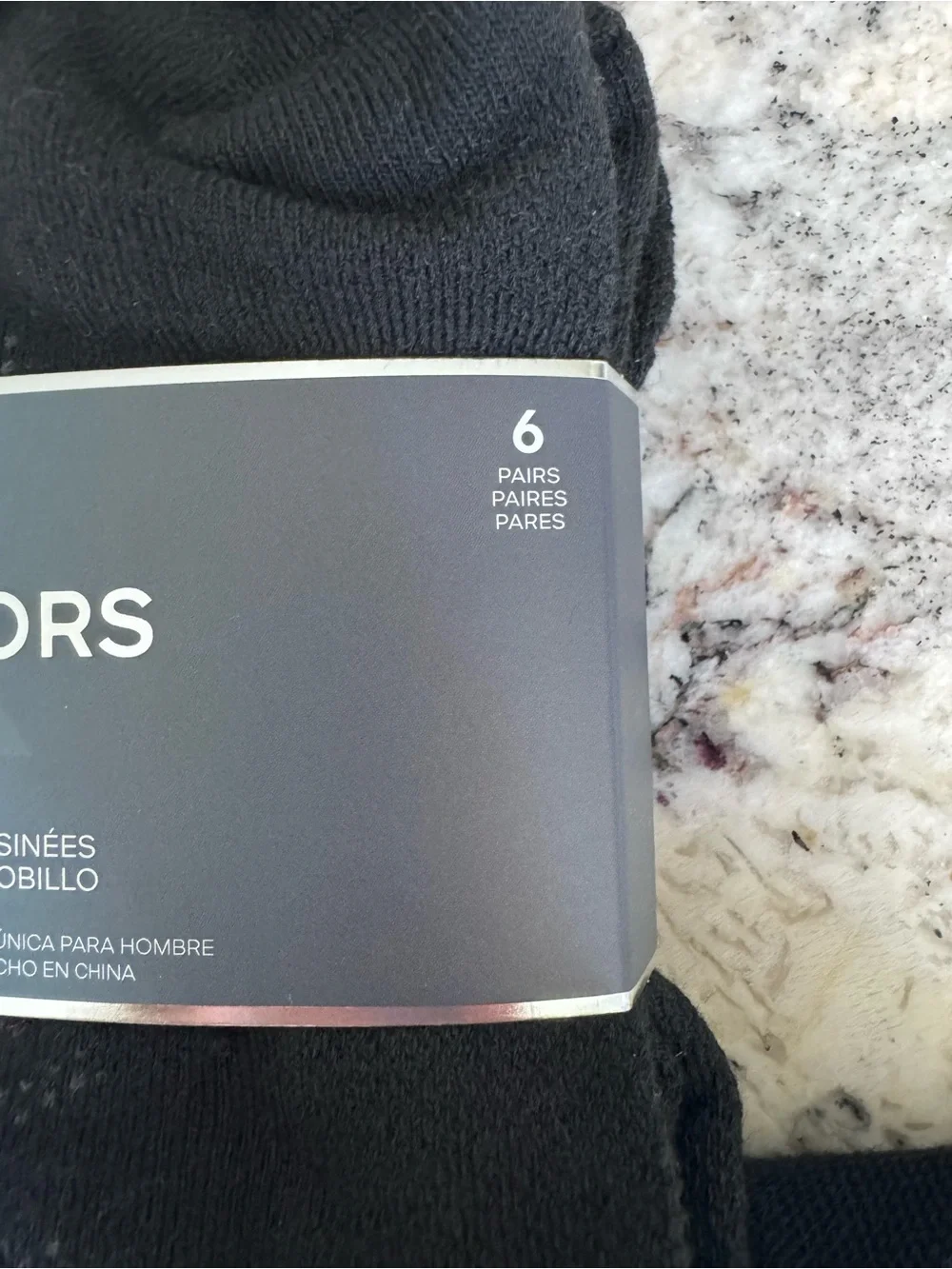 NWT MICHAEL KORS Men’s Black Cushion Quarter Socks 6 Pack MK logo